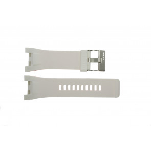 Watch strap Diesel DZ4286 / Bugout Rubber White 32mm