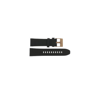 Watch strap Diesel DZ4462 Leather Black 24mm