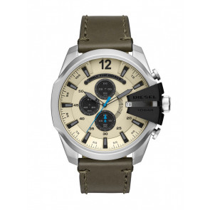 Watch strap Diesel DZ4464 Leather Green 26mm