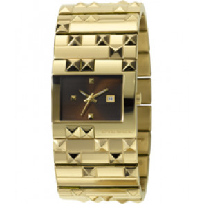 Watch strap Diesel DZ5144 Stainless steel Gold Toned 30mm