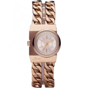 Watch strap Diesel DZ5249 Stainless steel Rosé 21mm