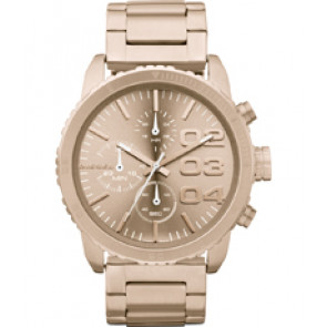 Watch strap Diesel DZ5318 Stainless steel Rosé 22mm