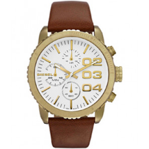 Watch strap Diesel DZ5328 Leather Brown 22mm