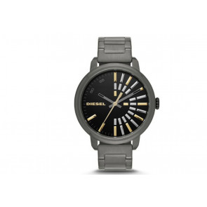 Watch strap Diesel DZ5420 Stainless steel Anthracite grey 18mm