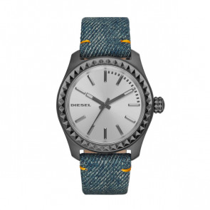 Watch strap Diesel DZ5449 Leather/Textiles Blue 20mm