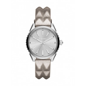 Watch strap Diesel DZ5515 Leather Beige 18mm