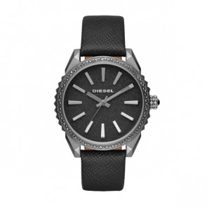 Watch strap Diesel DZ5533 Leather Black 18mm