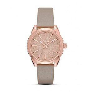 Watch strap Diesel DZ5534 Smooth leather Beige 20mm