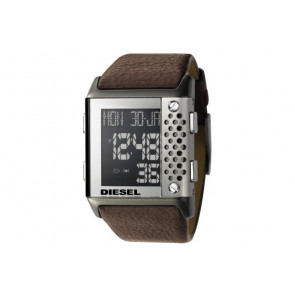 Watch strap Diesel DZ7123 Leather Brown 32mm