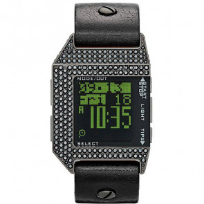 Watch strap Diesel DZ7280 Leather Black