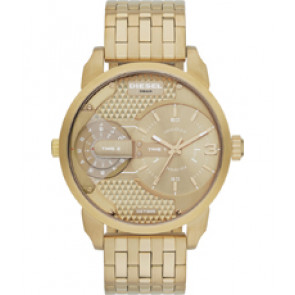 Watch strap Diesel DZ7306 Stainless steel Gold Toned 22mm