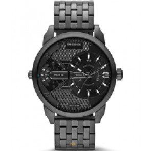 Watch strap Diesel DZ7316 Stainless steel Black 22mm