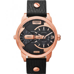 Watch strap Diesel DZ7317 Leather Black 22mm