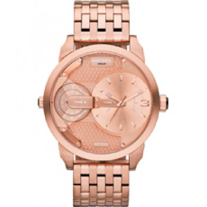 Watch strap Diesel DZ7318 Stainless steel Rosé 22mm