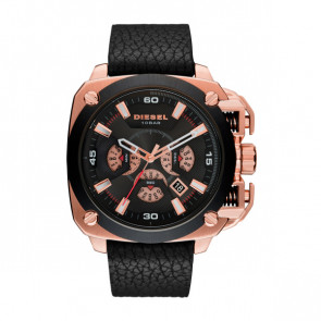 Watch strap Diesel DZ7346 Leather Black 26mm