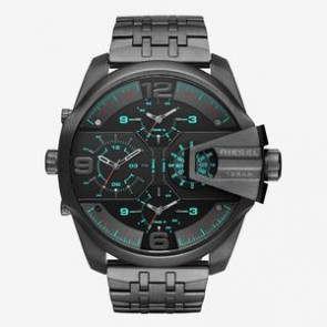 Watch strap Diesel DZ7372 Stainless steel Anthracite grey 28mm