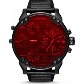 Watch strap Diesel DZ7402 Leather Black 28mm