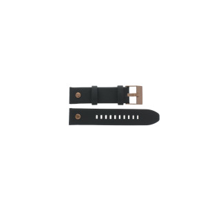 Watch strap Diesel DZ7404 Leather Black 22mm