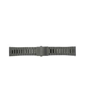 Watch strap Diesel DZT2004 Stainless steel Anthracite grey 24mm