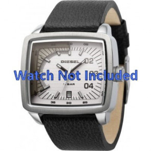 Watch strap Diesel DZ1333 Leather Black 29mm