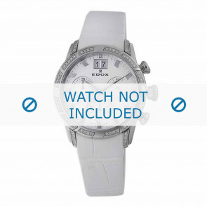 Watch strap Edox 10018-3D-AIN1 Leather White 18mm