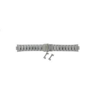 Casio watch strap 10260272 Steel Silver 20mm 