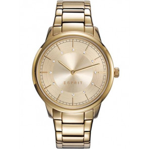 Watch strap Esprit ES109632002 Steel Gold Toned 18mm
