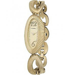 Watch strap Fossil ES1974 Stainless steel Gold Toned