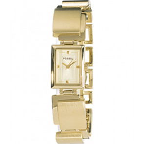 Watch strap Fossil ES2117 Stainless steel Gold Toned 18mm