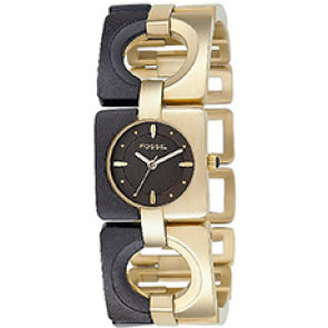Watch strap Fossil ES2170 Stainless steel Gold Toned 23mm