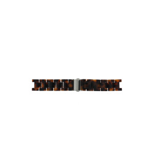 Watch strap Fossil ES2456 / ES2458 Plastic Brown 18mm