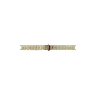 Watch strap Fossil ES2864 Plastic Cream white 14mm