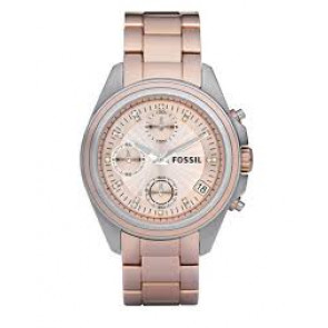 Watch strap Fossil ES2915 Steel Rosé 18mm