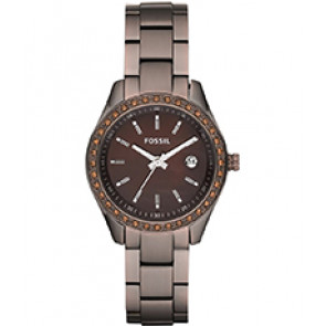 Watch strap Fossil ES3022 Stainless steel Brown 14mm