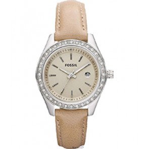 Watch strap Fossil ES3026 Leather Beige 14mm