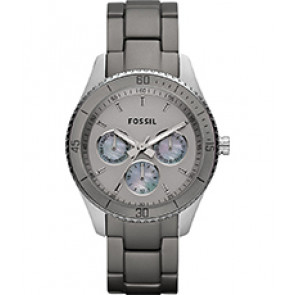 Watch strap Fossil ES3040 Stainless steel Black 18mm