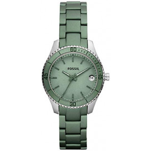 Watch strap Fossil ES3047 Aluminum Green 14mm