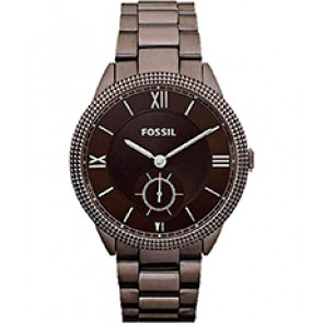 Watch strap Fossil ES3067 Stainless steel Brown 18mm