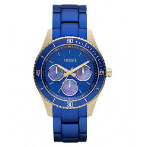 Watch strap Fossil ES3079 Aluminum Blue 18mm