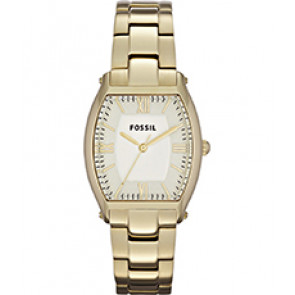 Watch strap Fossil ES3119 Stainless steel Gold Toned 16mm