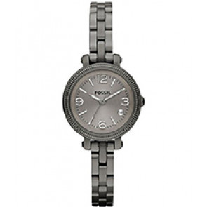 Watch strap Fossil ES3137 Stainless steel Anthracite grey 8mm