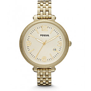 Watch strap Fossil ES3192 Stainless steel Gold Toned 12mm