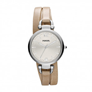 Watch strap Fossil ES3197 Leather Beige 12mm