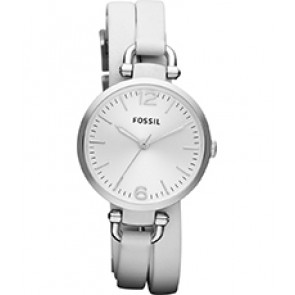 Watch strap Fossil ES3246 Leather White 8mm