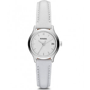 Watch strap Fossil ES3275 Leather White 12mm