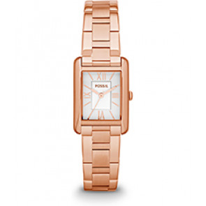 Watch strap Fossil ES3326 Stainless steel Rosé 16mm