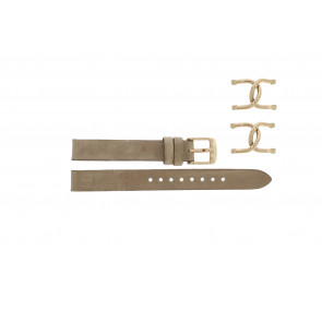 Watch strap Fossil ES3466 / RILEY Leather Beige 12mm