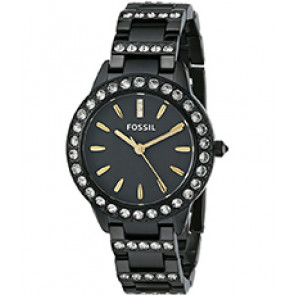 Watch strap Fossil ES3649 Stainless steel Black 15mm