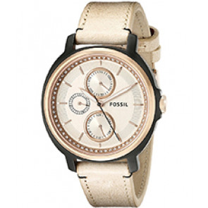 Watch strap Fossil ES3772 Leather Beige 18-20mm variabel
