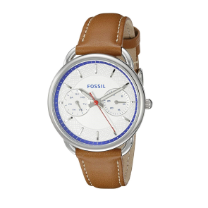 Watch strap Fossil ES3805 Leather Brown 16mm
